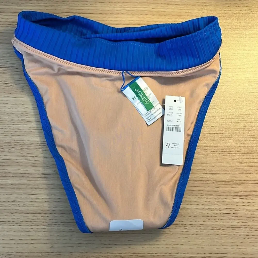 NWT J.Crew Wide-rib crossover cheeky bottom